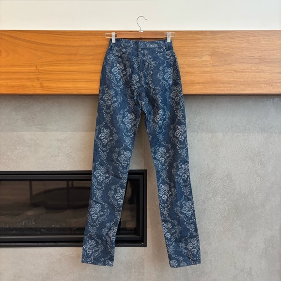 NWT REFORMATION Cynthia Baroque High Rise Straight Long Jeans, Size 23 - Picture 12 of 16